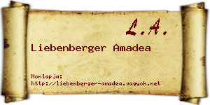 Liebenberger Amadea névjegykártya